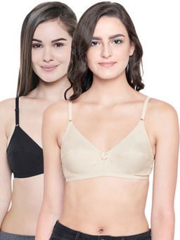 Bodycare - Women Cotton Full Coverage Non Padded Regular Bra (Pack of 2)