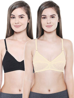 Bodycare - Women Cotton Full Coverage Non Padded Regular Bra (Pack of 2)