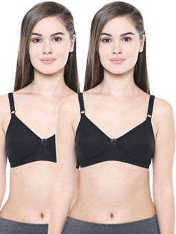 Bodycare - Women Cotton Full Coverage Non Padded Regular Bra (Pack of 2)