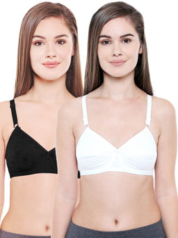 Bodycare - Women Cotton Full Coverage Non Padded Regular Bra (Pack of 2)
