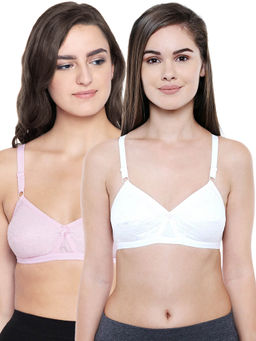 Bodycare - Women Cotton Full Coverage Non Padded Regular Bra (Pack of 2)
