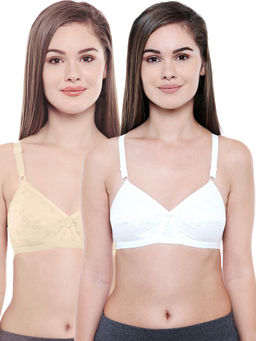 Bodycare - Women Cotton Full Coverage Non Padded Regular Bra (Pack of 2)
