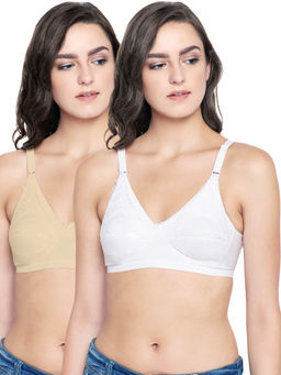 Bodycare - Women Cotton Full Coverage Non Padded Regular Bra (Pack of 2)