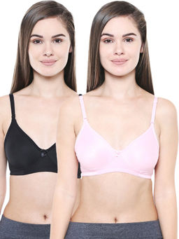 Bodycare - Women Cotton Full Coverage Non Padded Regular Bra (Pack of 2)