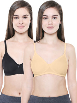 Bodycare - Women Cotton Full Coverage Non Padded Regular Bra (Pack of 2)