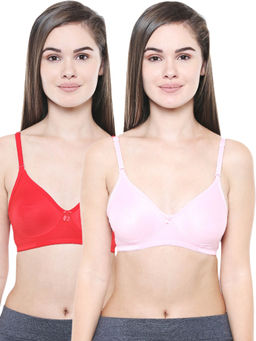 Bodycare - Women Cotton Full Coverage Non Padded Regular Bra (Pack of 2)