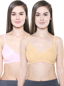 Bodycare - Women Cotton Full Coverage Non Padded Regular Bra (Pack of 2)