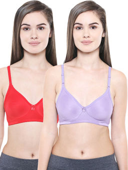 Bodycare - Women Cotton Full Coverage Non Padded Regular Bra (Pack of 2)