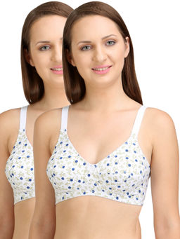 Bodycare - Women Cotton Full Coverage Non Padded Regular Bra (Pack of 2)