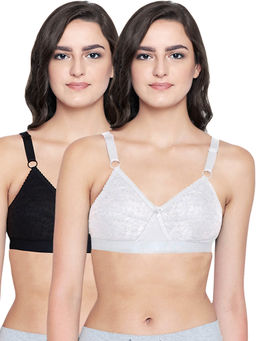 Bodycare - Women Cotton Full Coverage Non Padded Regular Bra (Pack of 2)