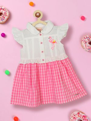 Nautinati Boys Checked Pure Cotton Shirt With Shorts main image 1