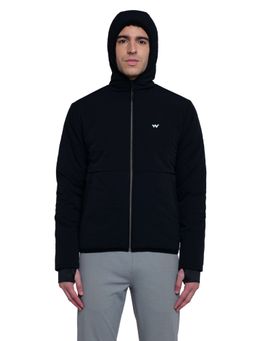 WILDCRAFT - Men Polyester Solid Plain Jacket-Black