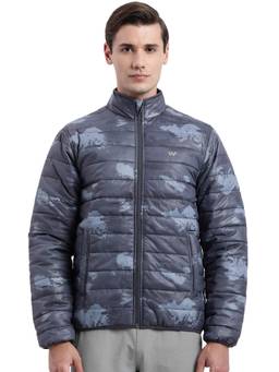 WILDCRAFT - Men Polyester Navy Blue Camouflage Jacket