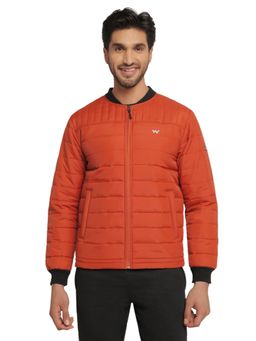 WILDCRAFT - Men Polyester Solid Plain Jacket-Orange