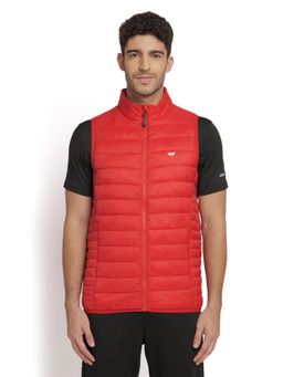 WILDCRAFT - Men Nylon Red Solid Plain Jacket