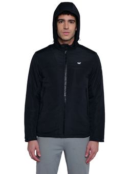 WILDCRAFT - Men Polyester Black Solid Plain Jacket