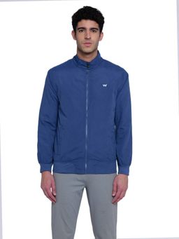 WILDCRAFT - Men Polyester Solid Plain Jacket-Blue