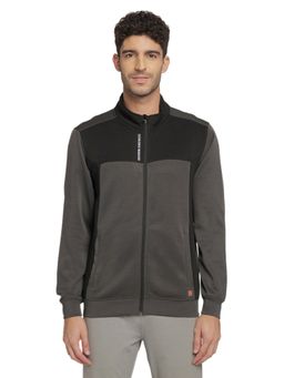 WILDCRAFT - Men Cotton Solid Plain Jacket-Grey