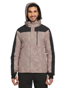 WILDCRAFT - Men Polyester Camouflage Jacket-Mauve