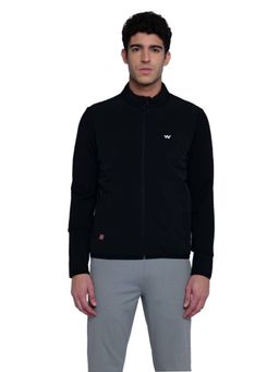 WILDCRAFT - Men Polyester Solid Plain Jacket-Black