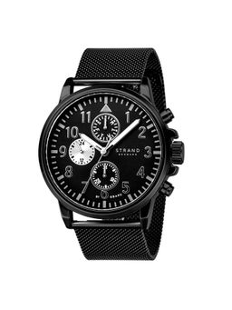 Strand by Obaku - Monroe Black Dial Multifunction Watch For Men (S714GMBBMB)