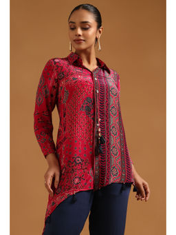 Soch - Pink Printed Collar Neck Tunic