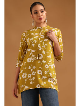 Soch - Green Floral Mandarin Neck Tunic