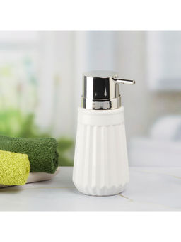 Kookee - Ceramic Soap Dispenser for handwash for Bathroom-White