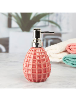 Kookee - Ceramic Soap Dispenser for handwash for Bathroom-Orange