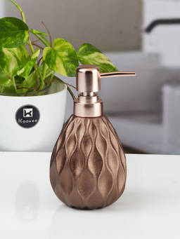 Kookee - Ceramic Soap Dispenser for handwash for Bathroom-Brown