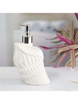 Kookee - Ceramic Soap Dispenser for handwash for Bathroom-White