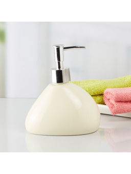 Kookee - Ceramic Soap Dispenser for handwash for Bathroom-Cream