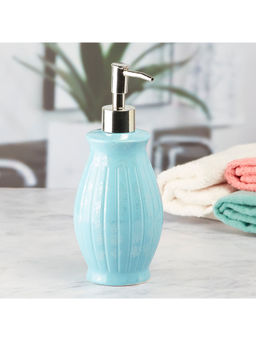 Kookee - Ceramic Soap Dispenser for handwash for Bathroom-Blue