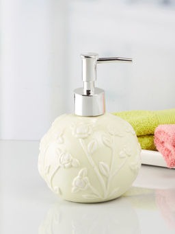 Kookee - Ceramic Soap Dispenser for handwash for Bathroom-Cream