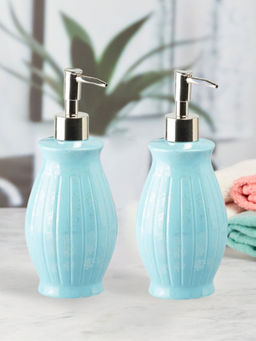 Kookee - Ceramic Soap Dispenser for handwash-Blue (Set of 2)
