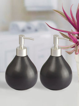 Kookee - Ceramic Soap Dispenser for handwash-Black (Set of 2)
