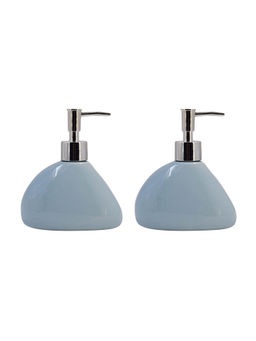Kookee - Ceramic Soap Dispenser for handwash-Blue (Set of 2)