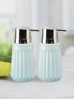 Kookee - Ceramic Soap Dispenser for handwash-Blue (Set of 2)