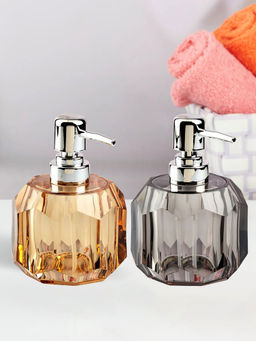 Kookee - Acrylic Soap Dispenser for Bathroom handwash-Multi-Color (Pack of 2)