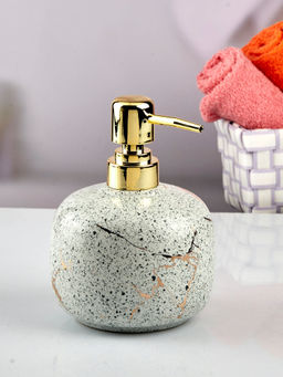 Kookee - Ceramic Soap Dispenser for handwash for Bathroom-White