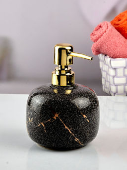 Kookee - Ceramic Soap Dispenser for handwash for Bathroom-Black