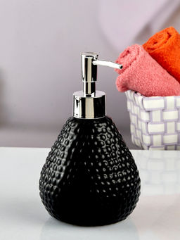 Kookee - Ceramic Soap Dispenser for handwash for Bathroom-Black