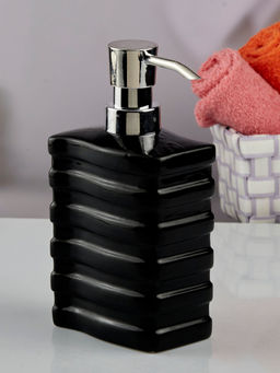 Kookee - Ceramic Soap Dispenser for handwash for Bathroom-Black