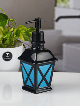 Kookee - Ceramic Soap Dispenser for handwash for Bathroom-Blue