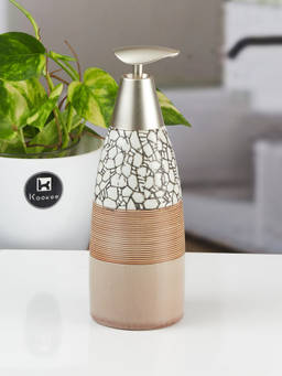 Kookee - Ceramic Soap Dispenser for handwash for Bathroom-Multicolor