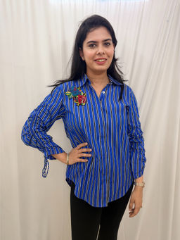 Amoh - Blue Royal Stripes Shirt