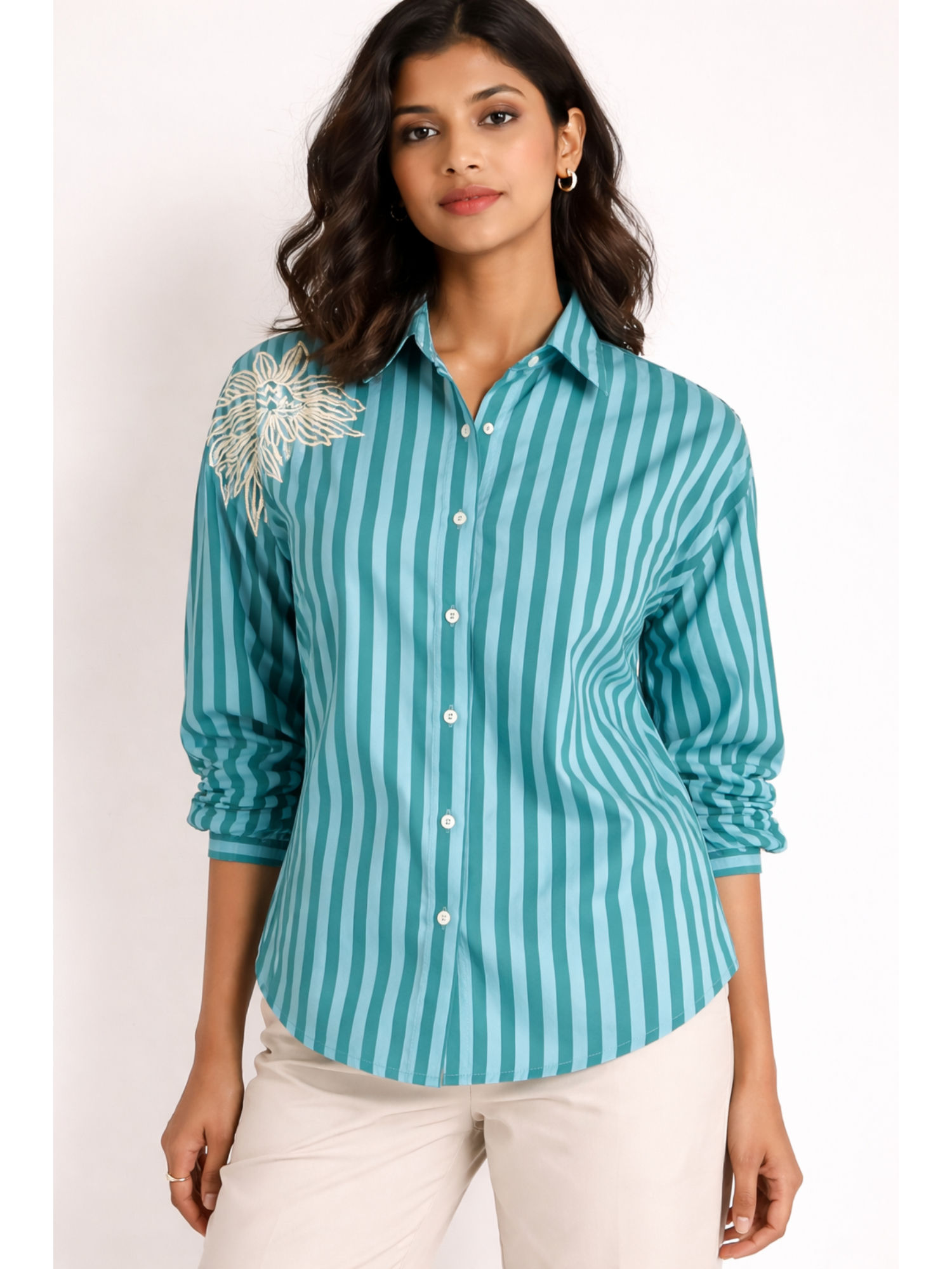 amoh Green Scarlet Stripes Shirt-picture-27