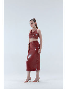XAYA - Coco Sequins Midi Skirt