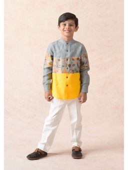 THETAA - Pure Linen Multicolor Shirt