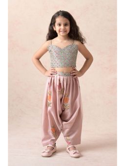 THETAA - Hand Embroidered Ayra Pink Lehenga With Choli And Dupatta